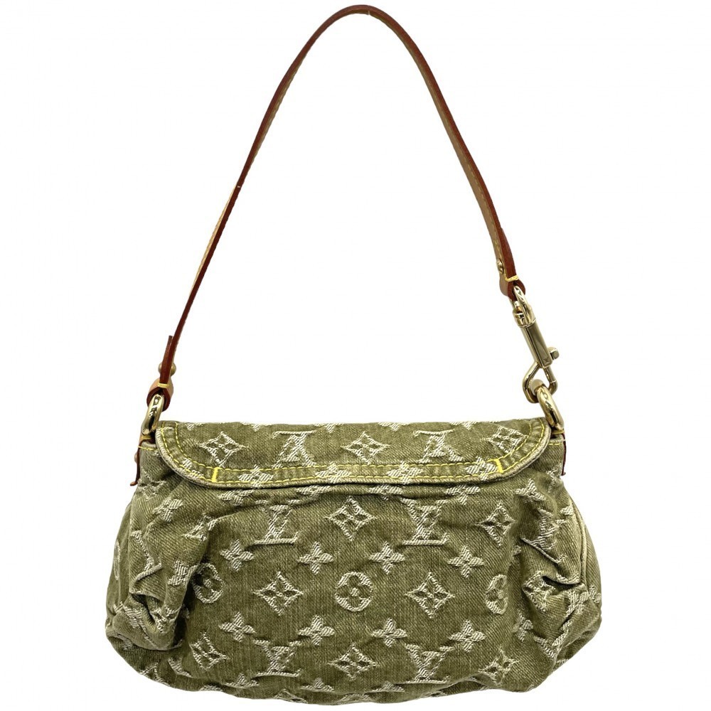 Louis Vuitton Monogram Denim Mini Pleaty Bag Green - Picture 2 of 8